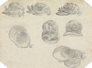 Seven Studies of Jockeys Caps by Sawrey Gilpin